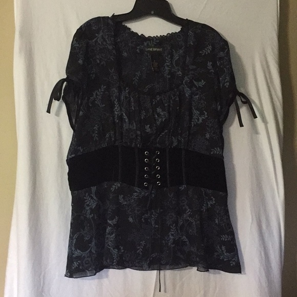 Lane Bryant Tops - Size 18 Blue flowing top with corset feature